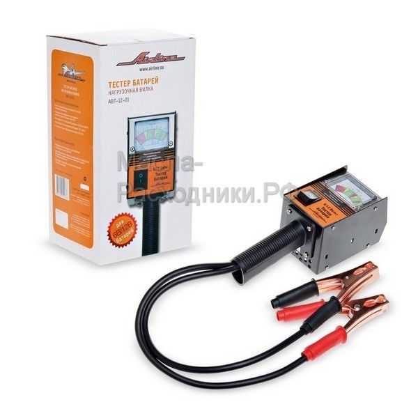 Тестер батарей АКБ (Нагрузочная вилка) AIRLINE ABT1201