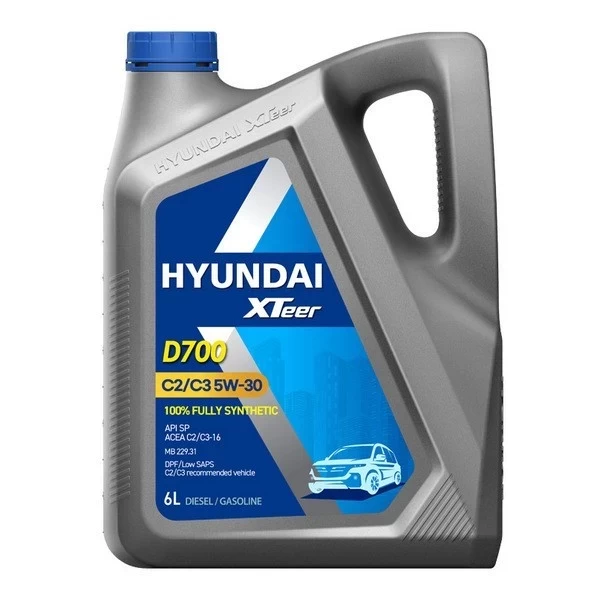 HYUNDAI Xteer D700 C2/C3 5W-30 Масло моторное (6л) / 1061224