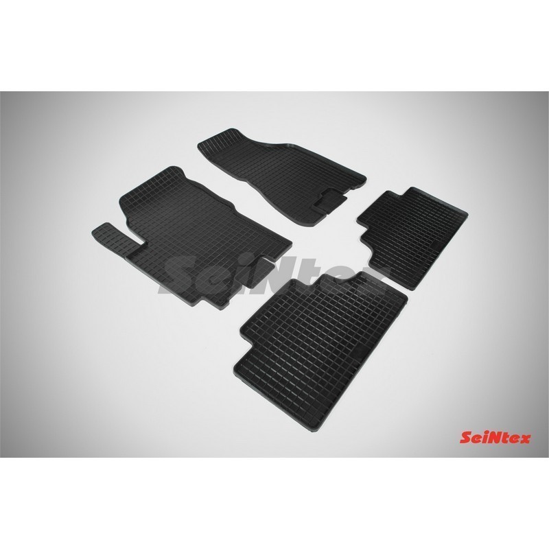 Коврики резиновые с рисунком "Сетка" KIA SPORTAGE II 2004-2010 (комплект) SEINTEX 00151