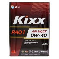 Масло моторное Kixx PAO 1 0W-40 SN, ACEA A3/B4/C3 (4л) L208444TE1