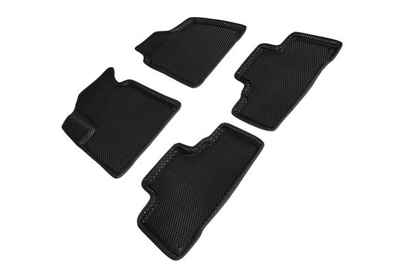Коврики 3D EVA "РОМБ" Ssang Yong Actyon new 2010-н.в. черные (комплект) 95488 SEINTEX