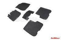 SEINTEX Коврики RENAULT LOGAN II/SANDERO II с высоким бортом (комплект) 90154 (2014-) + перемычка