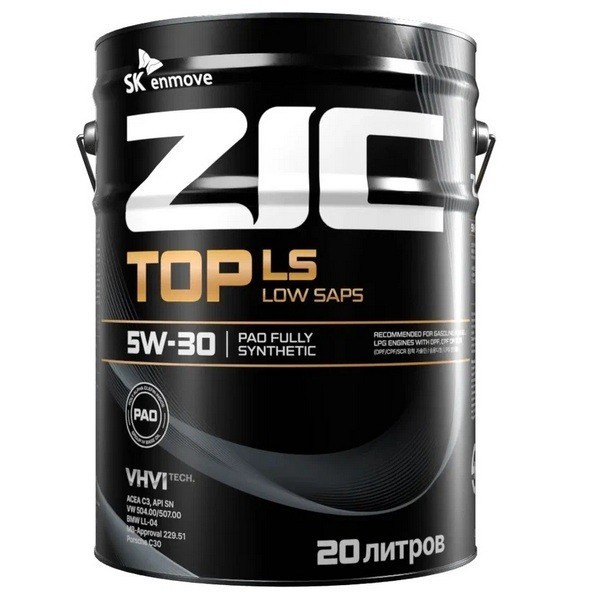 Масло моторное ZIC TOP LS 5W-30 (20л) 192612