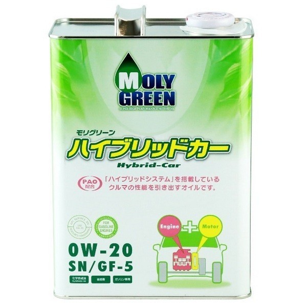 MOLYGREEN HYBRID Масло моторное 0W-20 SP (4л) 0470101