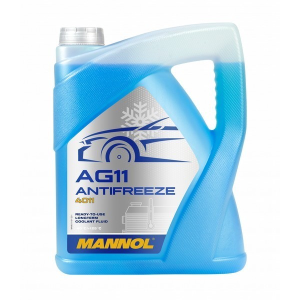 Антифриз Mannol Longterm Antifreeze AG11 С-40 (синий) (5л) 2037