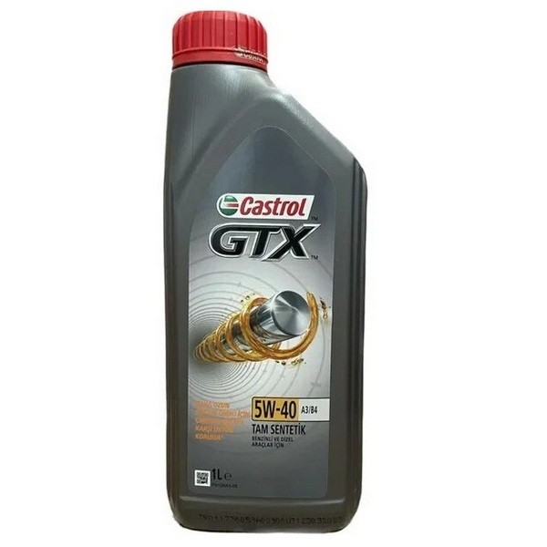 Масло моторное CASTROL GTX 5W-40 A3/B4 (1л) 15B9F6