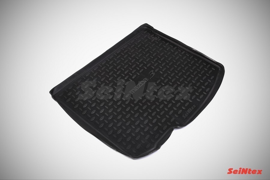 SEINTEX Коврик в багажник MAZDA 3 hetch (полимерный) черный (шт) (2009-2013) 01370