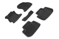 Коврики 3D EVA "РОМБ" Subaru Forester IV 2012-2018 черные (комплект) 95341 SEINTEX