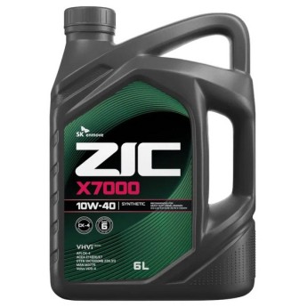 Масло моторное ZIC Х7000 10W-40 CI-4/SL (6л) 172142