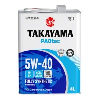Масло моторное 5W-40 TAKAYAMA PAOtec A3/B4 SP (4л) 6056060