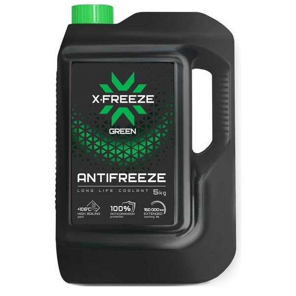 Антифриз X-FREEZE Green (зеленый) (5кг) 430206070
