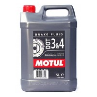 Тормозная жидкость MOTUL DOT 3 & 4 Brake Fluid (5л) 104247