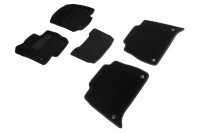 Ворсовые коврики 3D Mercedes-Benz GLE II (V167) 2018-н.в. черные (комплект) 94737 SEINTEX