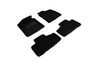 Ворсовые 3D коврики SSANG YONG ACTYON new 2010- (Черные) комплект SEINTEX 83942
