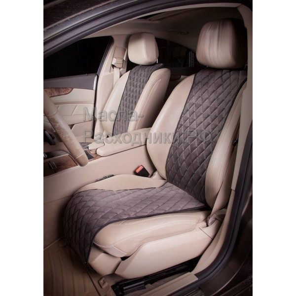 Накидки "Алькантара", передние (2 шт.), серые AIRLINE ACSF02