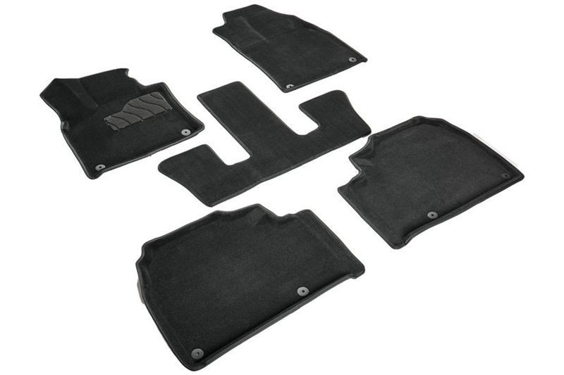 Ворсовые 3D коврики для Hongqi E-HS9 2020-н.в. 99306 SEINTEX