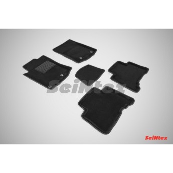 Ворсовые 3D коврики LEXUS GX 460 2009- (Черные) комплект SEINTEX 85978