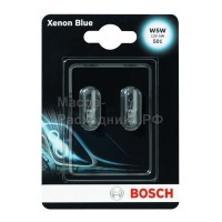 Автолампы XENON BLUE W5W 12V 55W [блистер] 1987301033 BOSCH (комплект 2 шт)
